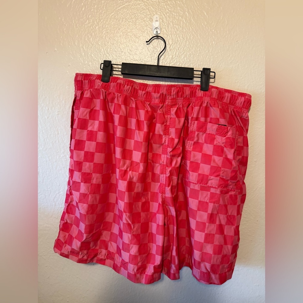 Nike Red Plaid Y2k Aesthetic Athletic Shorts - Picture 6 of 6